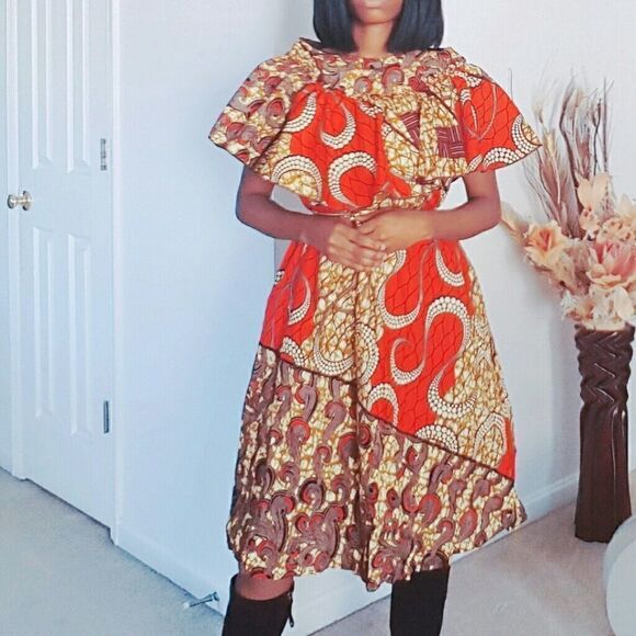 Woman King African print dress - Picture 5 of 5